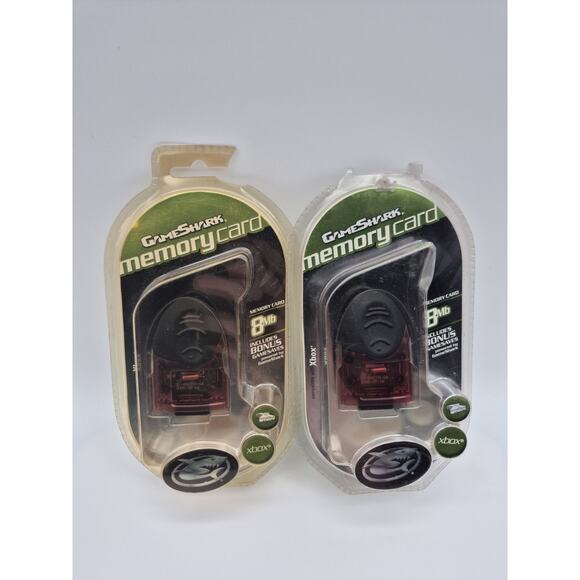 Xbox 8 MB Translucent Clear Red Memory Card GameShark Mad Catz 2006 New Sealed - Picture 1 of 9